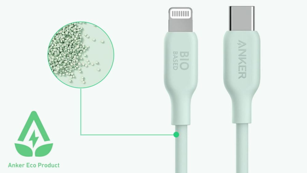 Nové káble USB-C od spoločnosti Anker využívajú rastlinné materiály