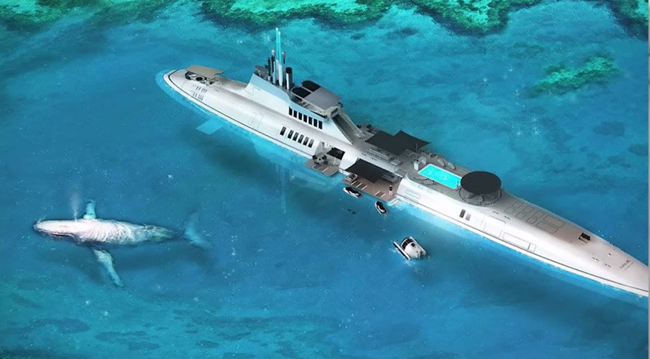 Ponorková jachta za 2.3 miliardy dolárov